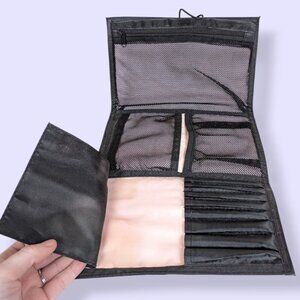 (2/$20) Mary Kay Black Trifold Toiletries Case